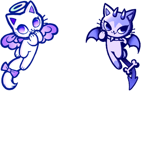 Mischievous Kitties (Blue)