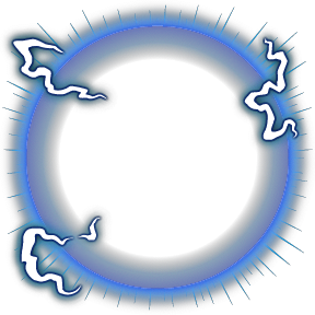 Radiating Energy (Blue)