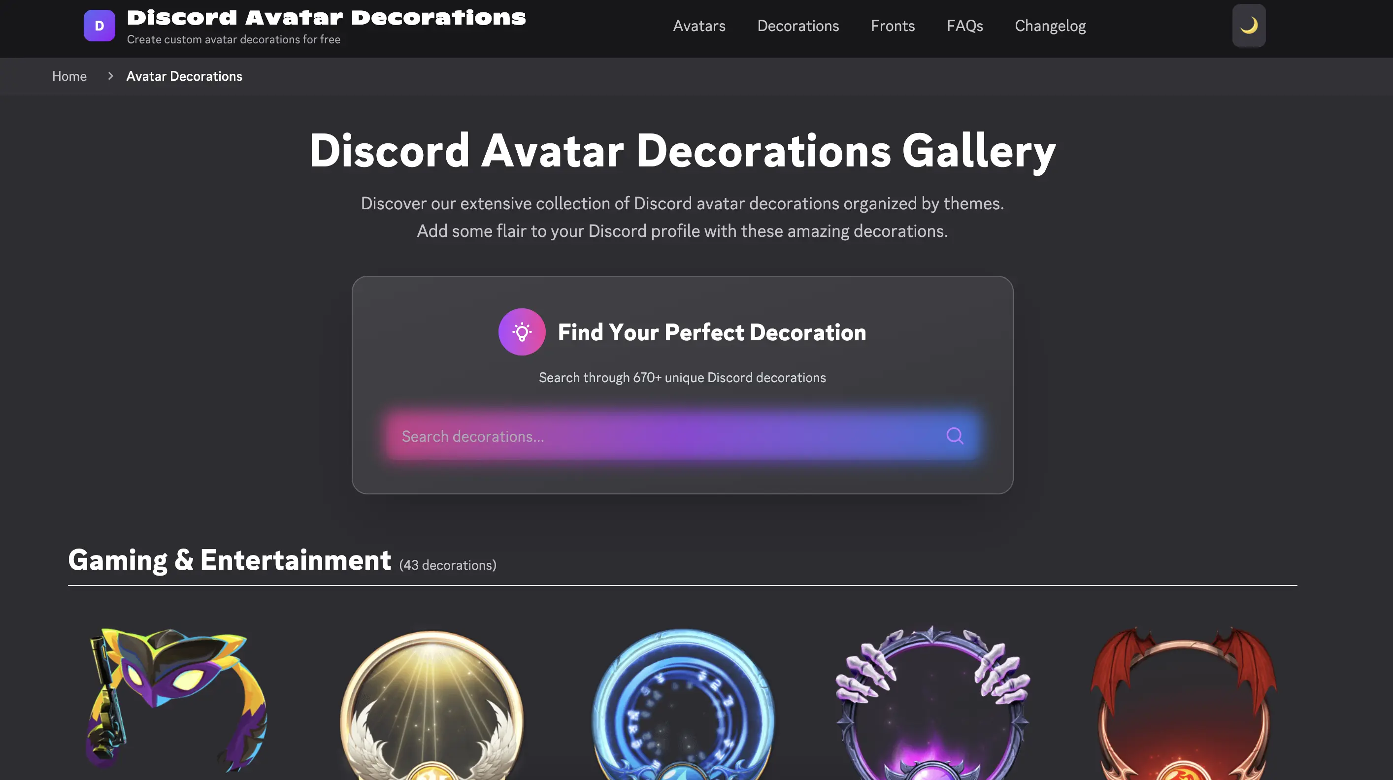 Discord Avatar Decorations Gallery - Browse Thousands of Free Decorations